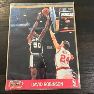 SEALED VINTAGE 1991 NBA‎ Hoops Team Sets Action Photos 8x10 David Robinson Spurs